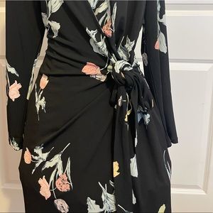 Ann Taylor Factory Floral wrap dress size 2